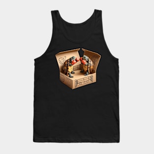 Box Turtles Boxing in a Box T-Shirt | Funny Ultimate Box Turtle Shirt | Perfect Cute Birthday Party tshirt | Best Lazy Animal Lover Gift Tank Top